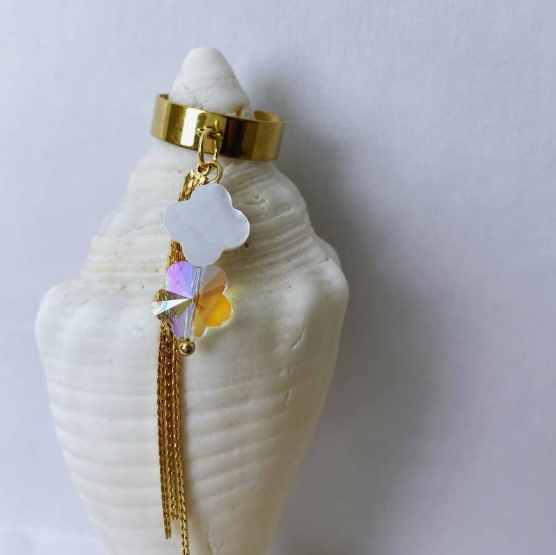 Schmaler Ring Mit Perlmutt | My Name Is Pixi von Amalithebrand