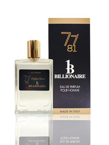 Billionaire 77 81, Eau de Parfum für Herren, inspiriert von One Milion, männlicher Duft, 100 ml, hergestellt in Italien Amami BEAUTY von Amami BEAUTY