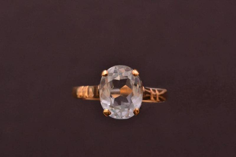 18 Karat Gelbgold Vintage Ring Mit Aquamarin | 665 Karat 18 Karat Gelbgold Vintage Ring Mit Aquamarin | 665 Karat von AmandaApplebyShop