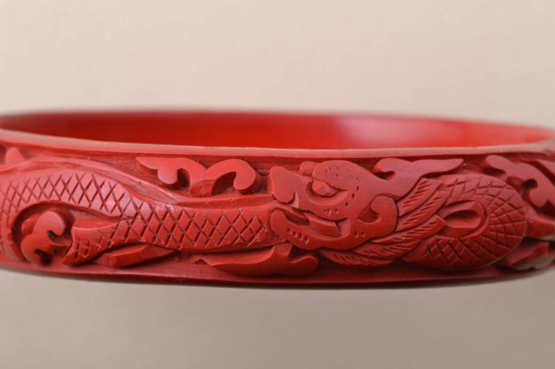 Cinnabar 1920 Oriental Armreif | 878B von AmandaApplebyShop