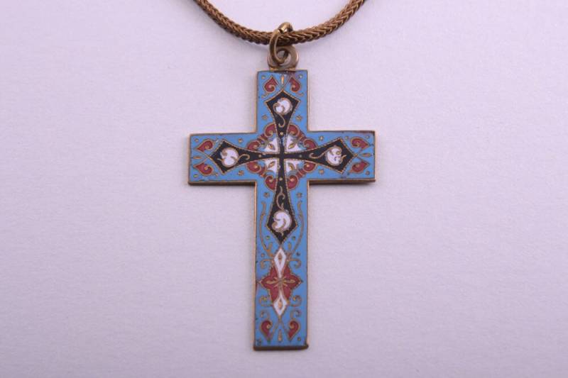 Emaille Vintage Kreuz | 881W Emaille Vintage Kreuz | 881W von AmandaApplebyShop
