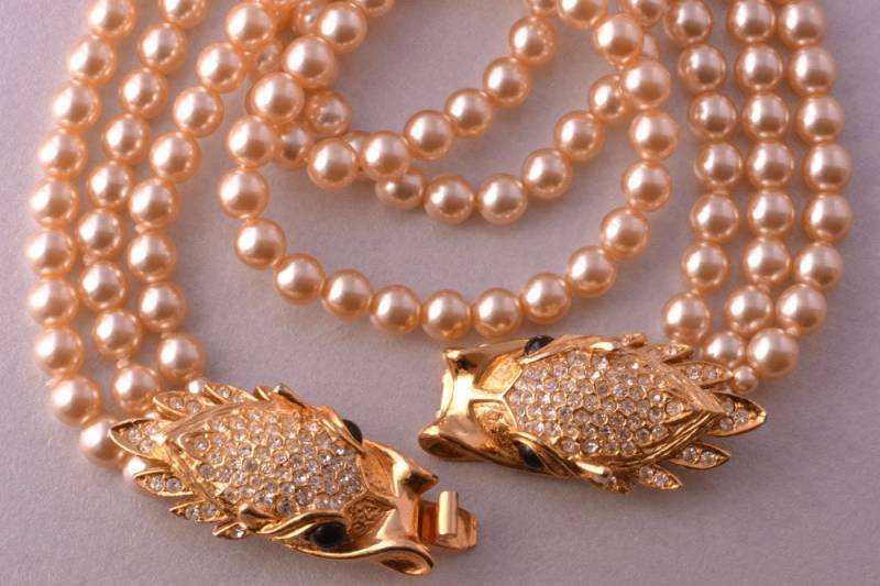 Faux Pearl Vintage Sphinx Halskette | 794Z Faux Pearl Vintage Sphinx Halskette | 794Z von AmandaApplebyShop