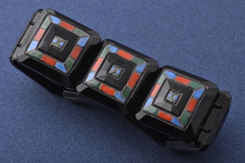 Glas Art-Deco-Armband | 747R Glas Art-Deco-Armband | 747R von AmandaApplebyShop