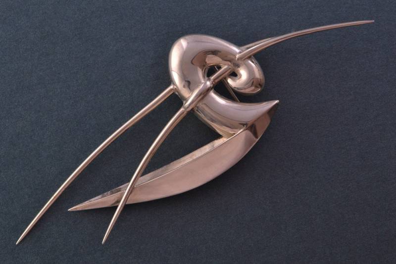 Silber Modernist Brosche | 921L Silber Modernist Brosche | 921L von AmandaApplebyShop