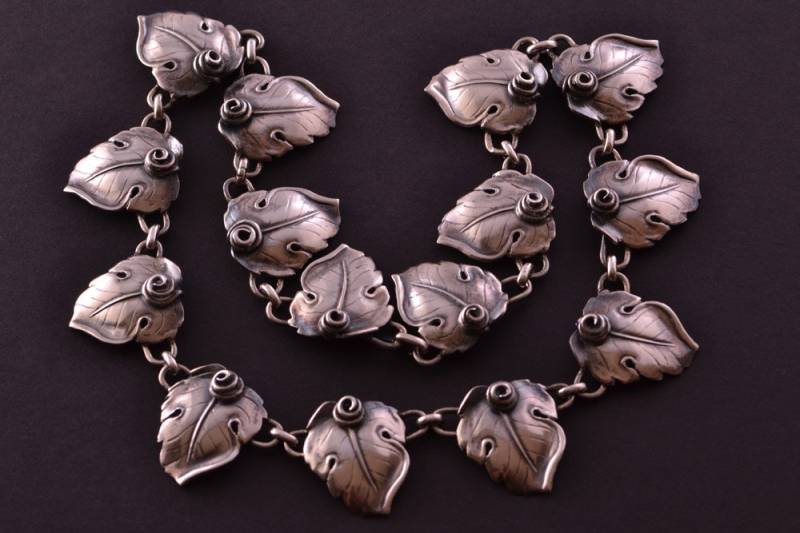 Silber Retro 951K Collier Silber Retro 951K Collier von AmandaApplebyShop