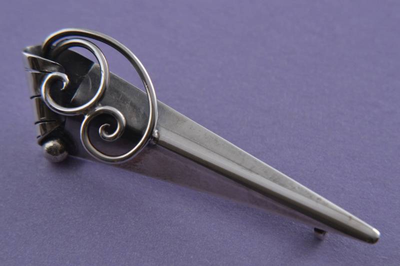 Silber Retro Brosche | 890A Silber Retro Brosche | 890A von AmandaApplebyShop
