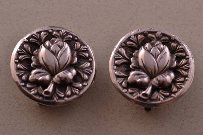 Silber Retro Ohrclips | 888x Silber Retro Ohrclips | 888x von AmandaApplebyShop