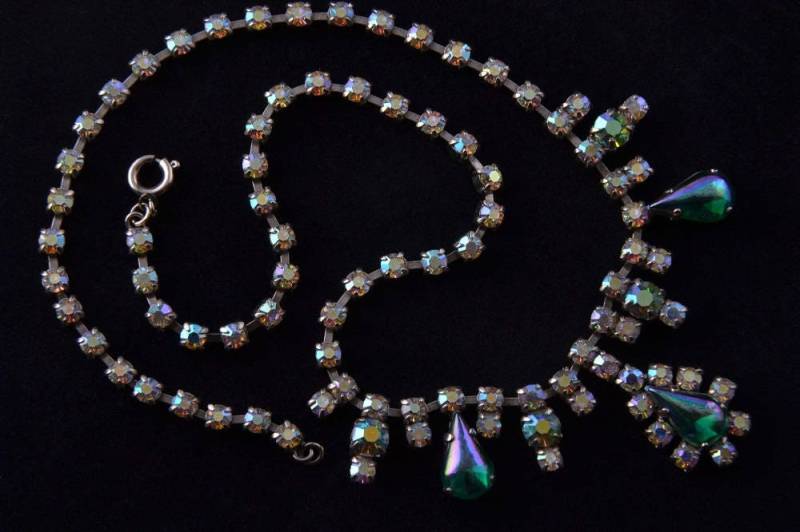 Vintage 50Er Jahre Halskette Mit Paste | 566H Vintage 50Er Jahre Halskette Mit Paste | 566H von AmandaApplebyShop