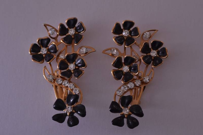 Vintage Ohrclips Up-The-Earringe Mit Paste | 233K Vintage Ohrclips Up-The-Earringe Mit Paste | 233K von AmandaApplebyShop