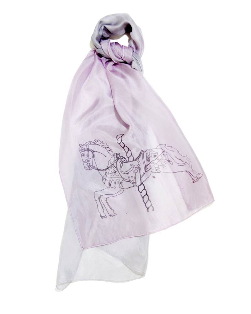 Karussell Pferd Seidenschal von AmandaJanesUK