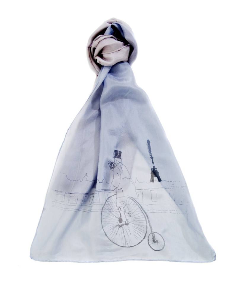 Penny Farthing Seidenschal von AmandaJanesUK