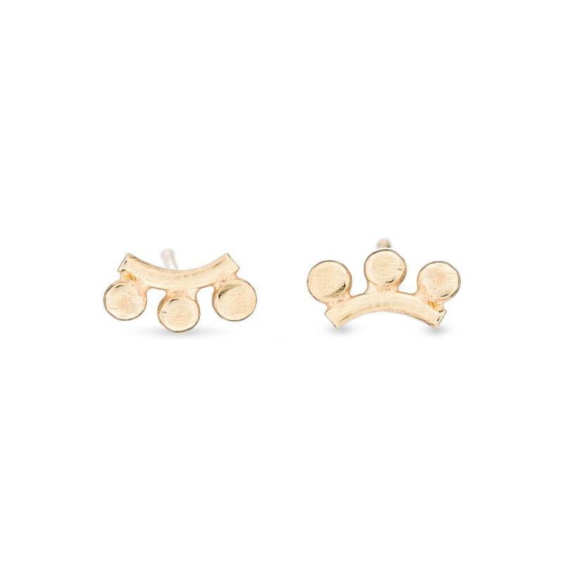 14K 3 Strahlen Sonnenaufgang Ohrstecker - 14K Gold | Kollektion Sunrise 14K 3 Strahlen Sonnenaufgang Ohrstecker - 14K Gold | Kollektion Sunrise von AmandaKLockrowJewels