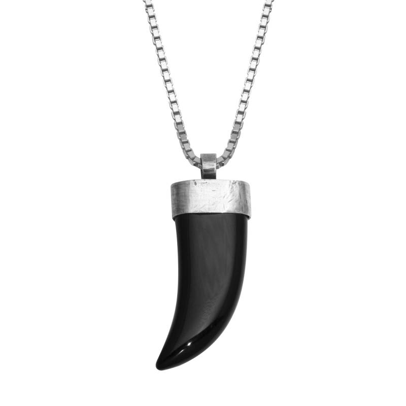 Schwarz Onyx Talon Sterling Silber Halskette Schwarz Onyx Talon Sterling Silber Halskette von AmandaKLockrowJewels