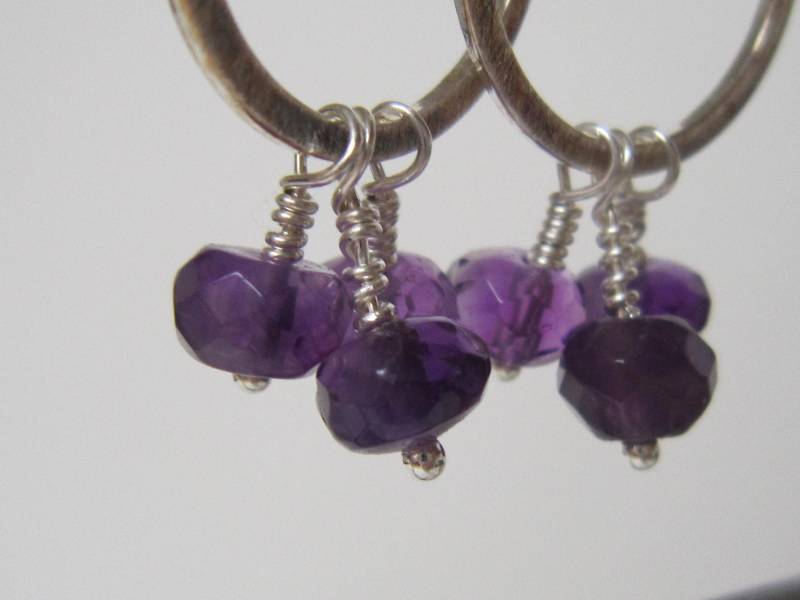 Amethyst Ohrringe An Einem Hoop Amethyst Ohrringe An Einem Hoop von AmandaSchoppel