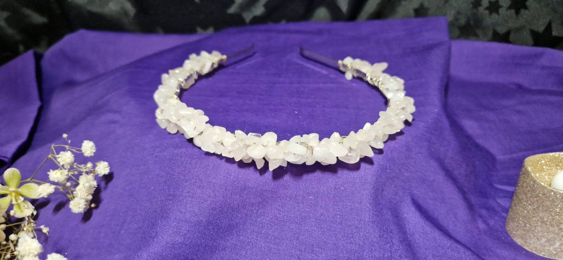 Rosenquarz Tiara Auch Erhältlich in Citrin Granat Fluorit Dunkel Und Blass Amethyst Rosenquarz Tiara Auch Erhältlich in Citrin Granat Fluorit Dunkel Und Blass Amethyst von Amandastrinketsuk