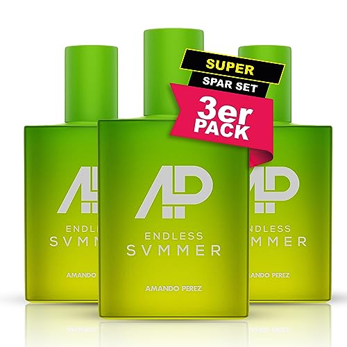 Amando Perez Endless Summer Eau de Parfum 2x50 ml – Unisex Sommerduft mit 12% Parfümöl – Parfüm für Damen & Herren – Sommerduft Herrendüfte Damendüfte von Amando Perez
