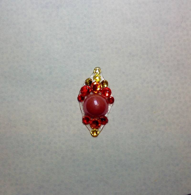 Feuerball Swarovski Kristall Bindi von AmaniMaharet