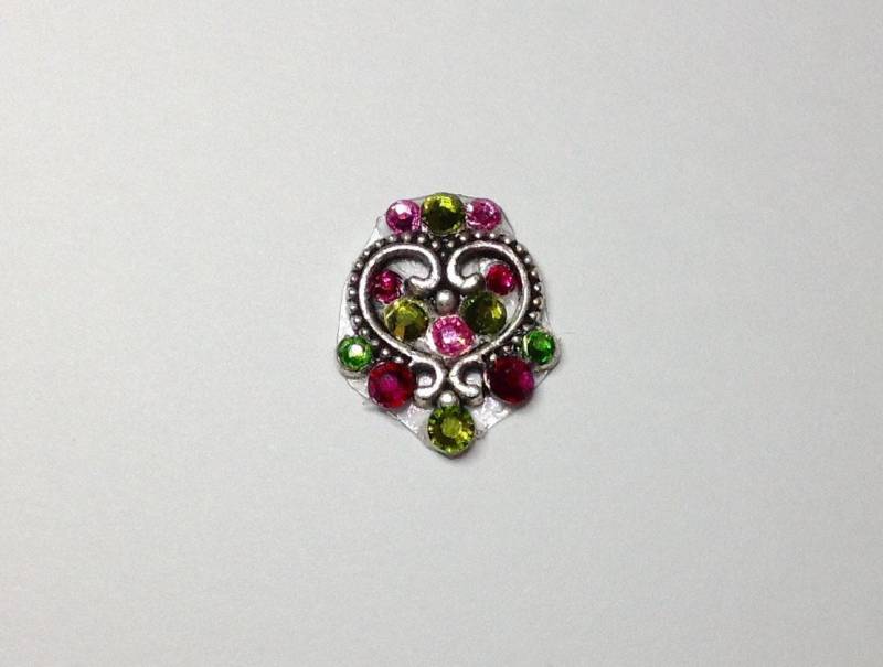 Garten Rose Herz Swarovski Kristall Bindi von AmaniMaharet