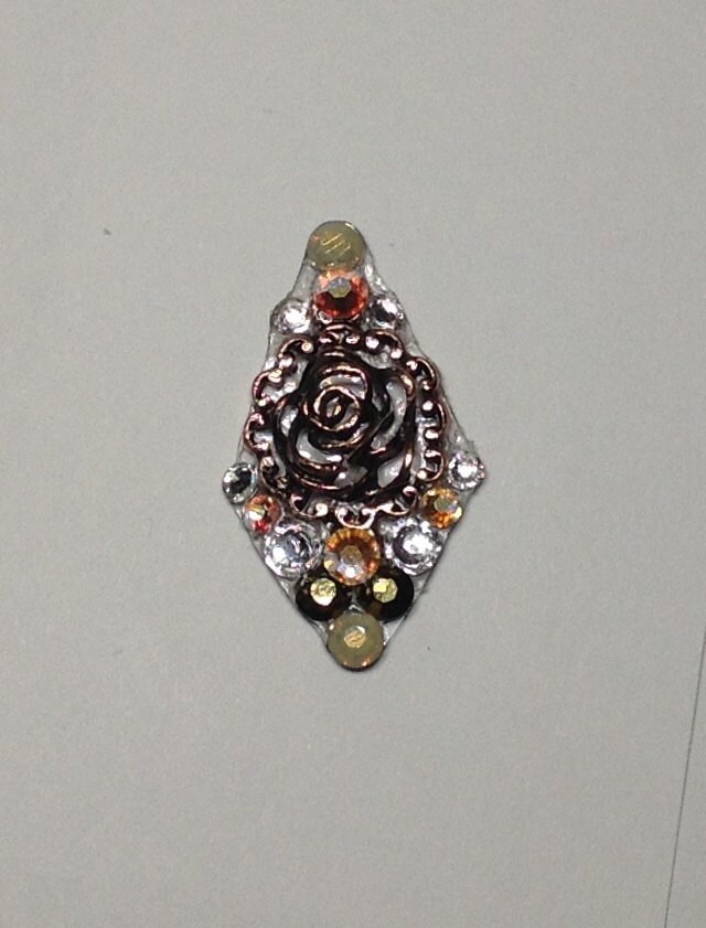 Kupfer Stieg Swarovski Kristall Bindi von AmaniMaharet