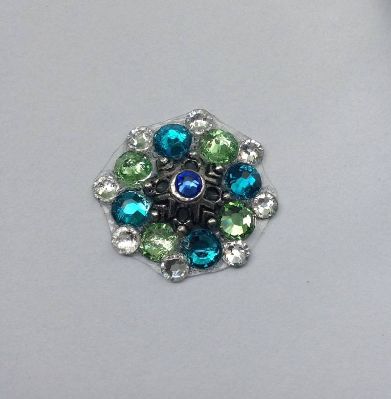 Ozean Swarovski Kristall Bindi von AmaniMaharet