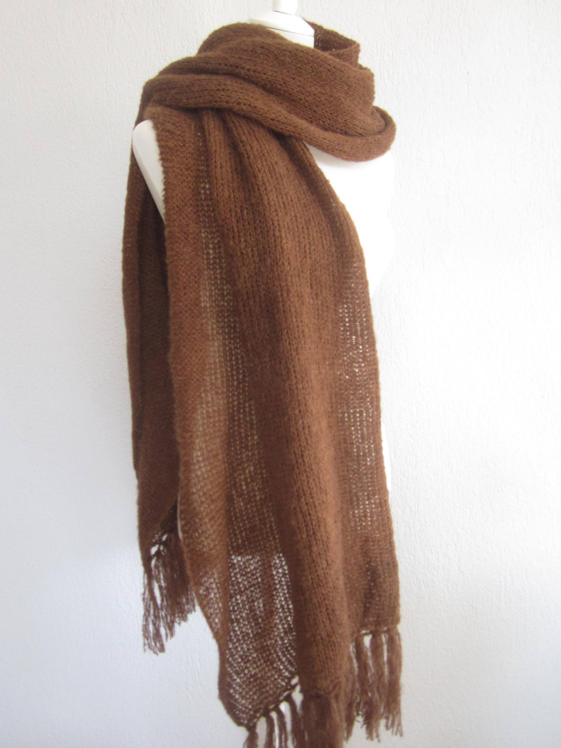 Schal "Noa" Alpaka/Seide 65 X 200 cm 38 Farben von AmanoKreationen