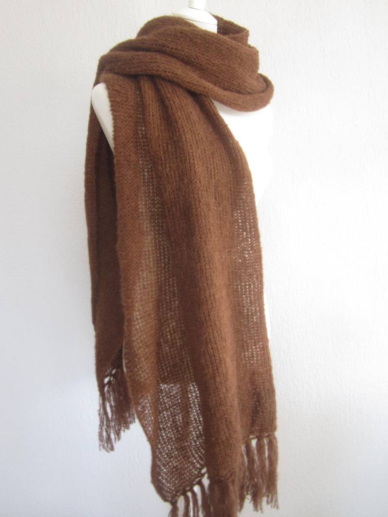 Schal "Noa" Alpaka/Seide 65 X 200 cm 38 Farben von AmanoKreationen