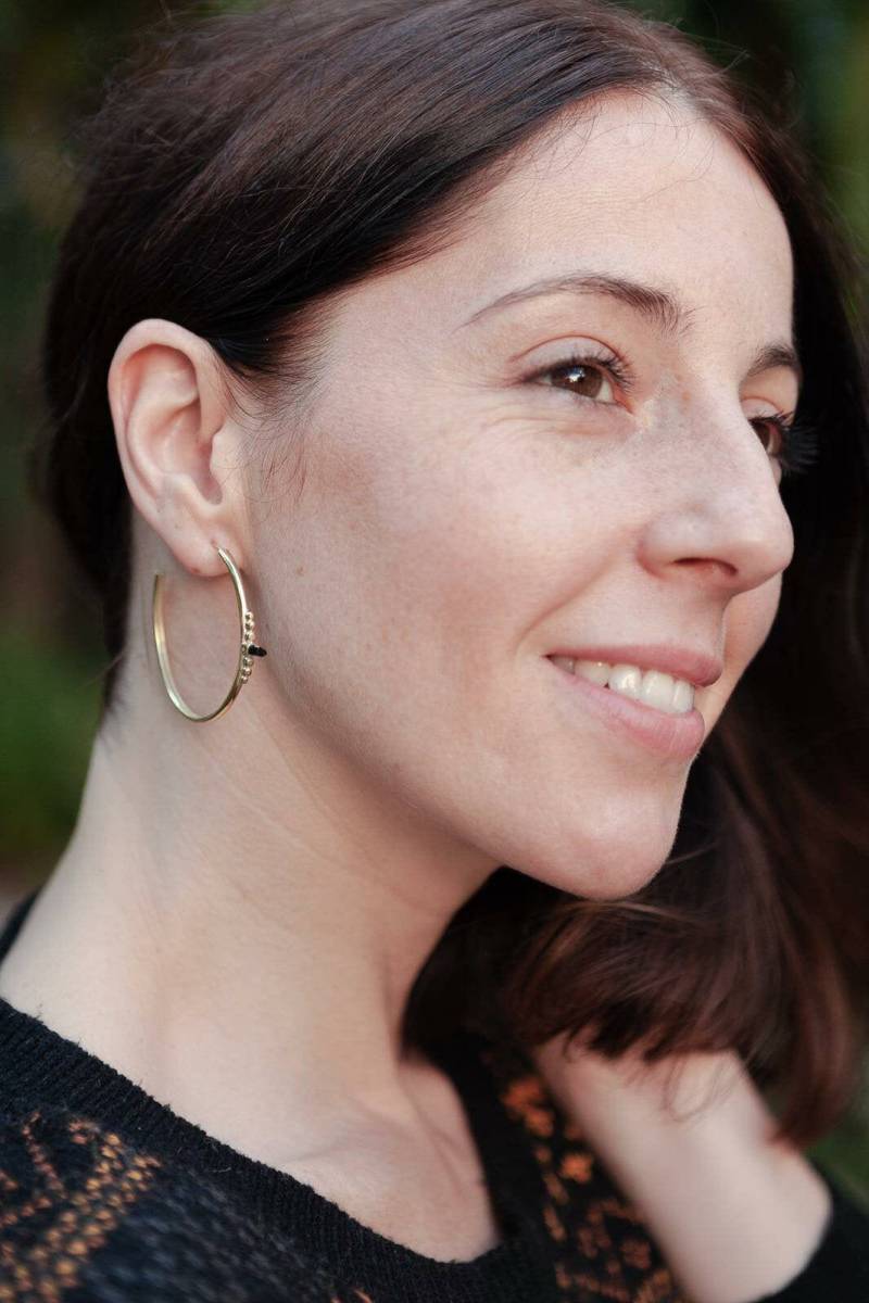 Nebet, Ohrringe Aus Gold-Vermeil Mit Turmalin. Ooak von Amanur