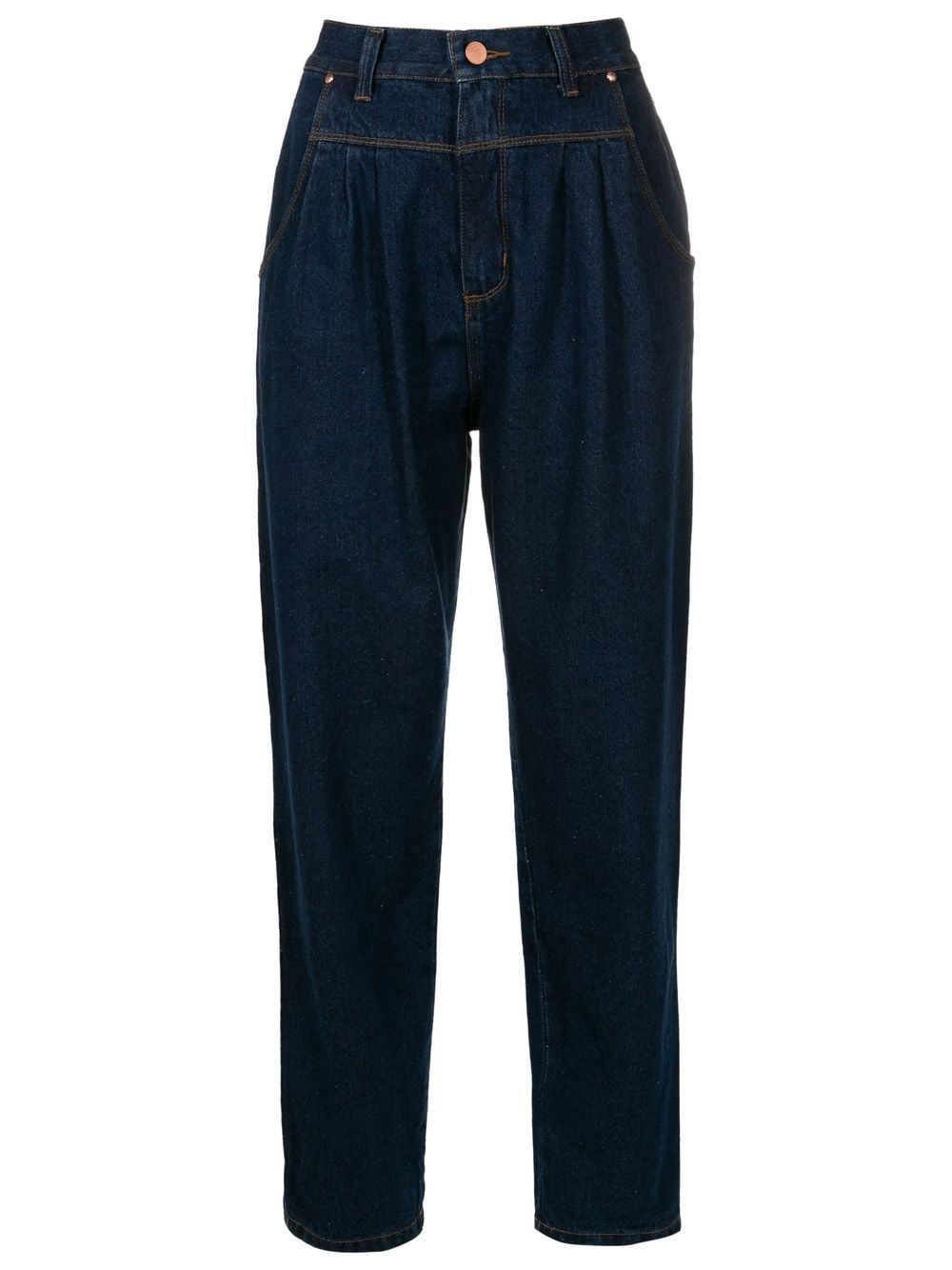 Amapô Schmale High-Rise-Jeans - Blau von Amapô