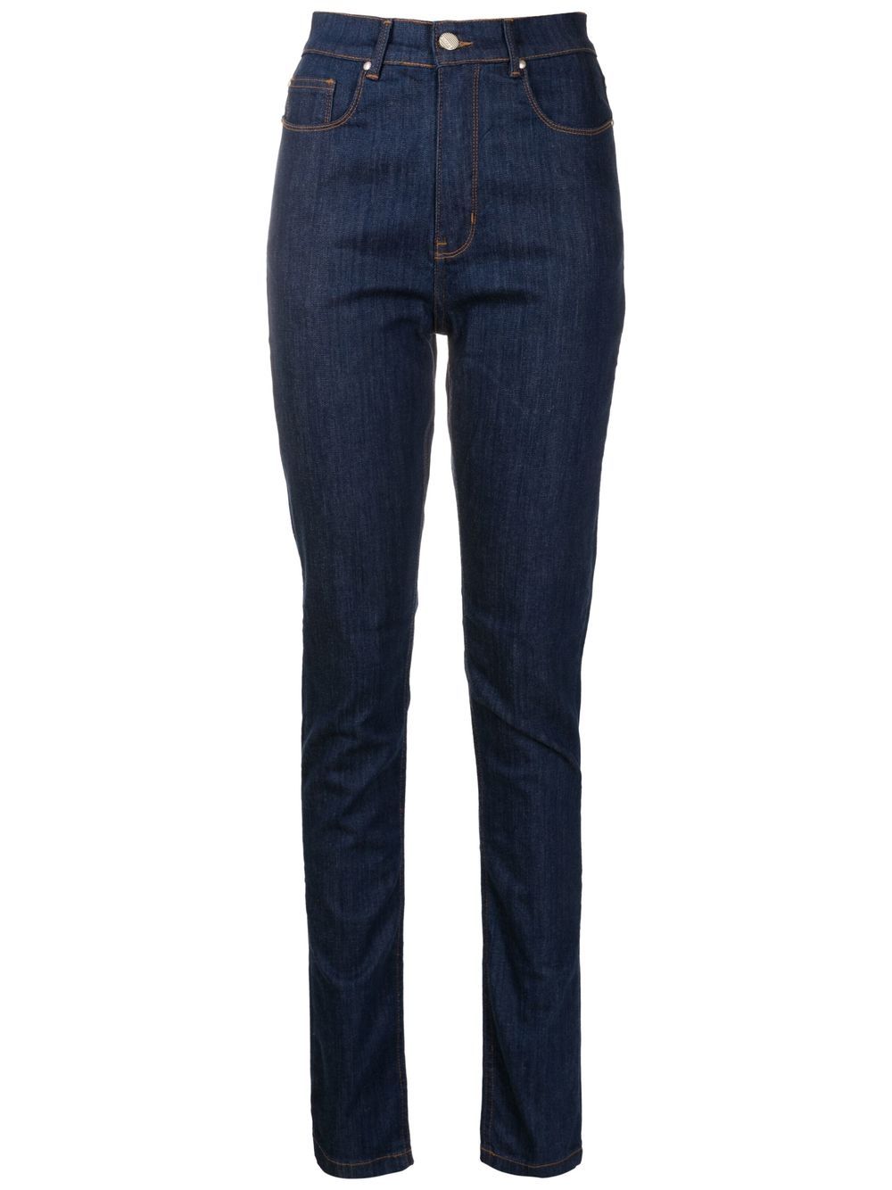 Amapô Skinny-Jeans mit Logo-Patch - Blau von Amapô