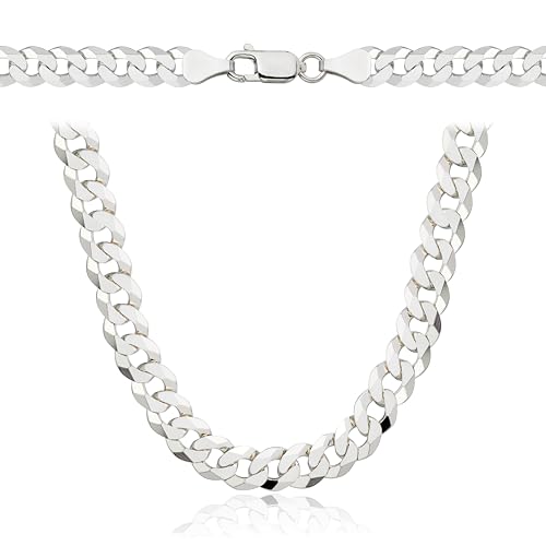 Amar Luxury ketten für herren silber 925, 60 cm kette herren - halskette herren, panzerkette herren 925 silber, königskette- herren schmuck, italienische Qualität, Breite 6,5 mm Amar Luxury ketten für herren silber 925, 60 cm kette herren - halskette herren, panzerkette herren 925 silber, königskette- herren schmuck, italienische Qualität, Breite 6,5 mm von Amar Luxury