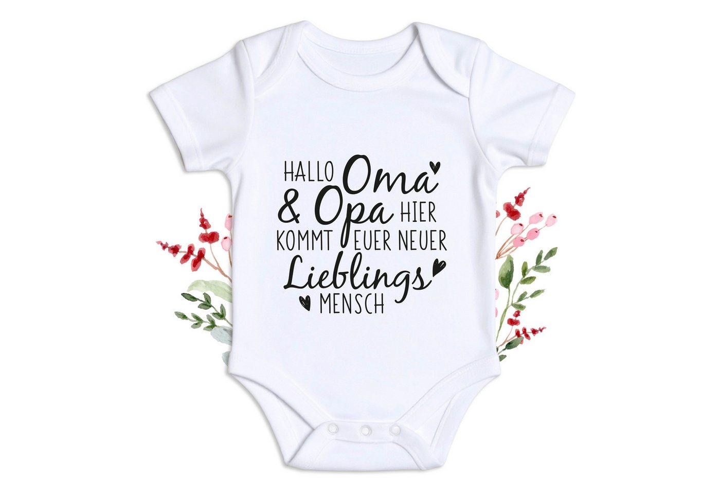 Amari Babydollshirt AMARI ® Babystrampler zur Schwangerschaft Verkünden - Babybody von Amari