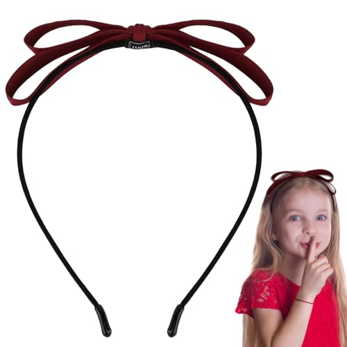 Amariver Rote Schleife Stirnband Schleife Stirnband für Mädchen rote Kopfbedeckung Haarbänder Mode Haarschmuck für Frauen Mädchen von Amariver
