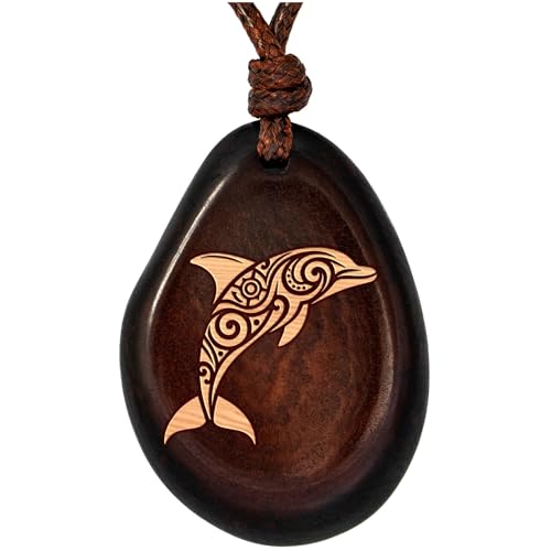 Amarumi Delfin Anhänger aus Taguanuss – Symbol für Harmonie, Freiheit und spirituelle Führung von Amarumi