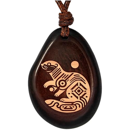 Amarumi Otter Anhänger aus Taguanuss – Symbol für Lebensfreude & Harmonie | Handgefertigter Indianischer Schmuck von Amarumi