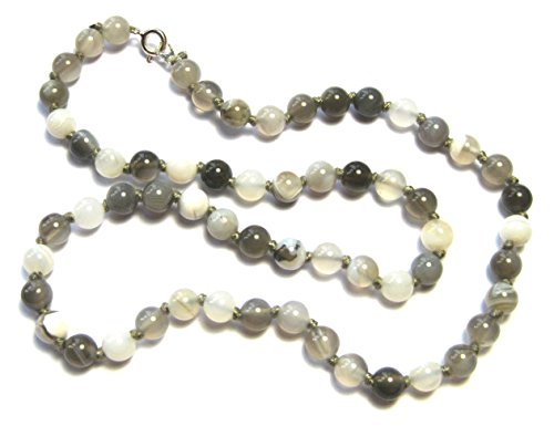 Amaryllis Kugel-Kette Achat 6 mm 45 cm lang von Amaryllis