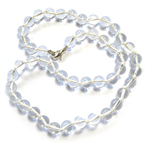 Amaryllis Kugel-Kette Bergkristall 8 mm 45 cm lang von Amaryllis