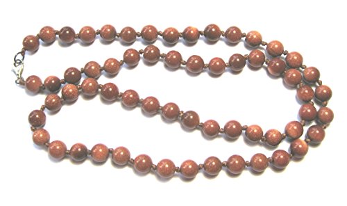 Amaryllis Kugel-Kette Goldfluss (Kunstglas) 8 mm 60 cm lang von Amaryllis