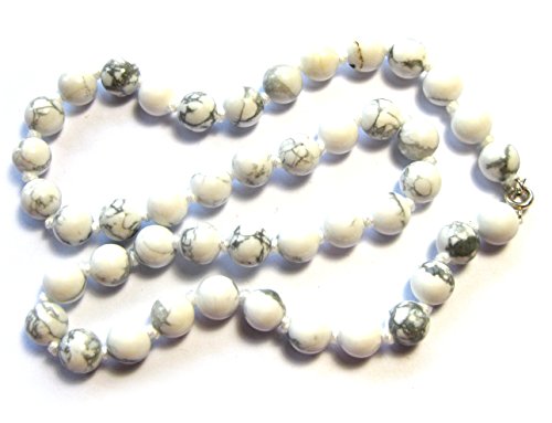 Amaryllis Kugel-Kette Magnesit 8 mm 45 cm lang von Amaryllis