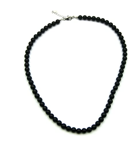 Amaryllis Kugel-Kette Schungit 6 mm 45 cm lang von Amaryllis