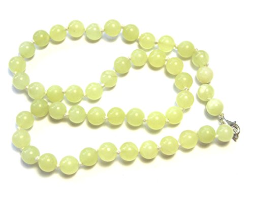 Amaryllis Kugel-Kette Serpentin grün 8 mm 45 cm lang von Amaryllis