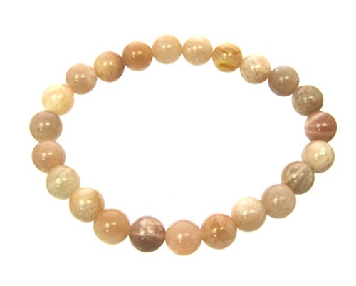 Kugel-Armband Mondstein 8 mm von Amaryllis