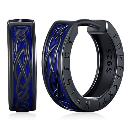 Wikinger Ohrringe für Herren, 925 Sterling Silber Nordische Rune Wikinger Ohrringe Viking Punk Ohrschmuck Schmuck Geschenke für Damen (A) Wikinger Ohrringe für Herren, 925 Sterling Silber Nordische Rune Wikinger Ohrringe Viking Punk Ohrschmuck Schmuck Geschenke für Damen (A) von Amavive