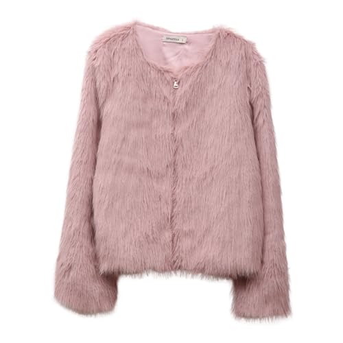 Amazhiyu Pelzmantel Damen, Felljacke Pelzjacke Kunstpelz Mantel Kunstfell Jacke Kurz Plüschjacke Fleecemantel Langarm Faux Fur Coat Wintermantel Jacken Mit Reißverschluss und Taschen, Rosa, XL Amazhiyu Pelzmantel Damen, Felljacke Pelzjacke Kunstpelz Mantel Kunstfell Jacke Kurz Plüschjacke Fleecemantel Langarm Faux Fur Coat Wintermantel Jacken Mit Reißverschluss und Taschen, Rosa, XL von Amazhiyu