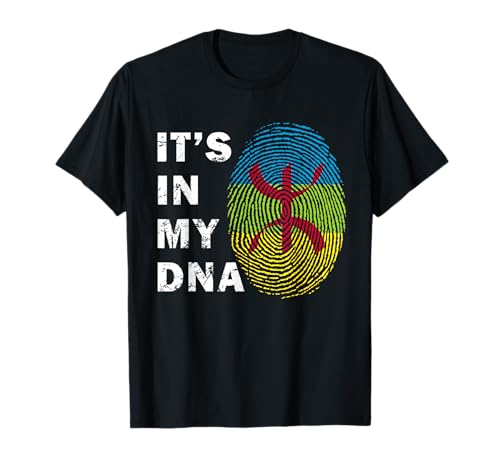 Amazigh In My DNA Proud Berber Kabyle Flag Amazigh Proud Men T-Shirt Amazigh In My DNA Proud Berber Kabyle Flag Amazigh Proud Men T-Shirt von Amazigh Flag In My DNA For Proud Berber Imazighen