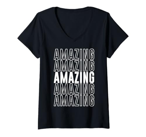 Damen Erstaunlich T-Shirt mit V-Ausschnitt Damen Erstaunlich T-Shirt mit V-Ausschnitt von Amazing Apparel
