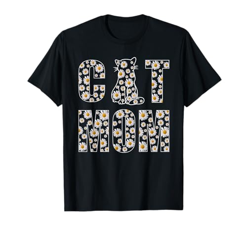 Lustige Katze Mama Gänseblümchen Blumen T-Shirt Lustige Katze Mama Gänseblümchen Blumen T-Shirt von Amazing Tees