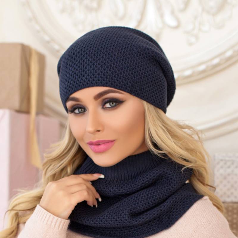 Winter Angora Slouchy Beanie Und Schal Set Damen Doppelstrick Mütze Buff Snood Geburtstag Weihnachten Geschenke Für Sie von AmazingHeadwear