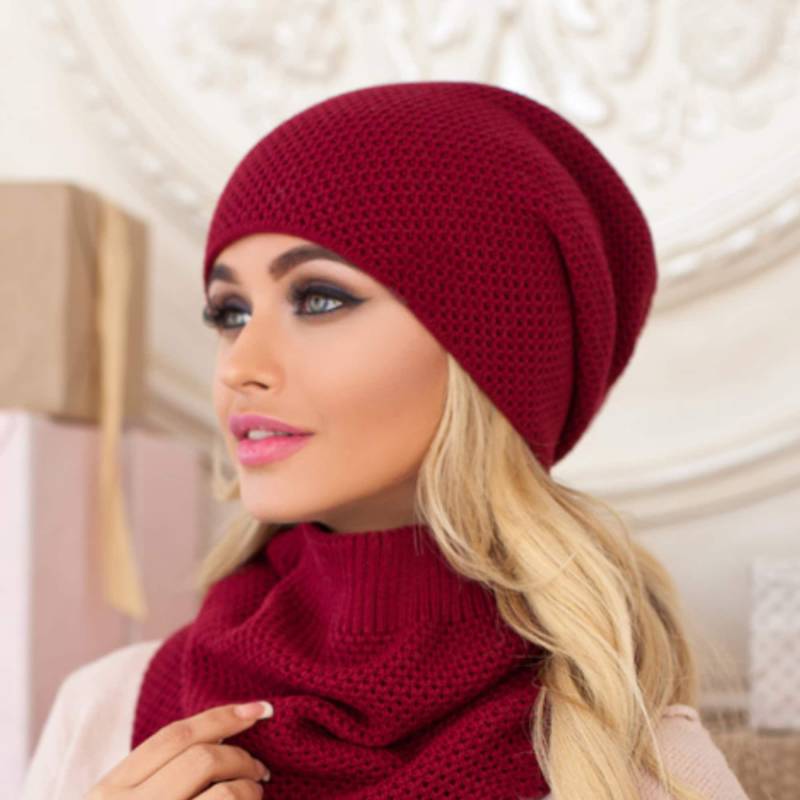 Winter Angora Slouchy Beanie Und Schal Set Damen Doppelstrick Mütze Buff Snood Geburtstag Weihnachten Geschenke Für Sie von AmazingHeadwear