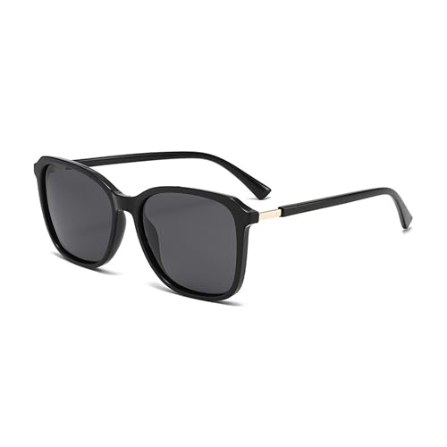AmazingRose Quadratische Polarisiert Oversize-Sonnenbrille für damen und herren,UV-Schutz (Schwarz/Grau) von AmazingRose