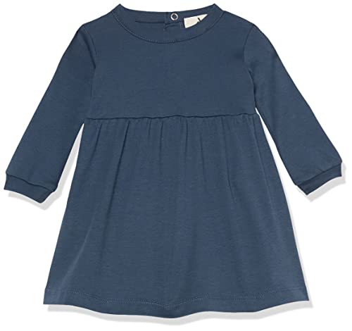 Amazon Aware Baby Mädchen T-Shirt-Kleid mit Langen Ärmeln aus Bio-Baumwolle, Dunkles Marineblau, 18 Monate von Amazon Aware